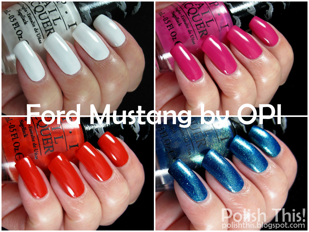 opi ford mustang collection swatches